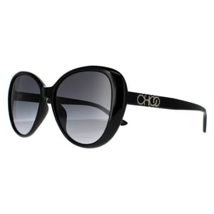 Jimmy Choo Butterfly Womens Black Dark Grey Gradient Sonnenbrille