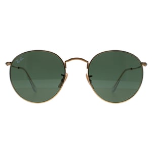 Ray-Ban Sonnenbrille rund Metall 3447 001 Gold Grün 53mm