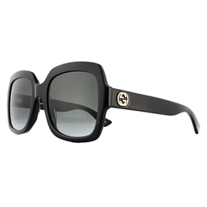 Gucci Square Womens Schwarz Grau Gradient Sonnenbrille GG0036SN