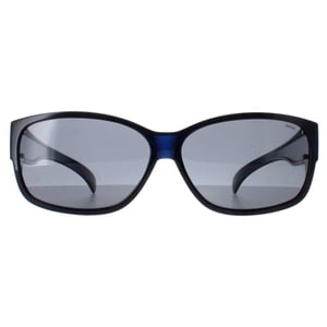 INVU Rectangle Unisex Transparent Blau Blau Polarisiert E2401