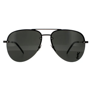 Saint Laurent Aviator Unisex Sonnenbrille Schwarz Grau