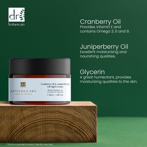 Dr. Botanicals Anti-Aging-Nachtcreme mit Cranberry- und Wacholderbeerenöl, 50 ml