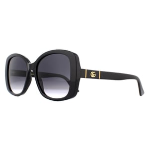 Gucci Butterfly Damen Schwarz Grau Gradient Sonnenbrille