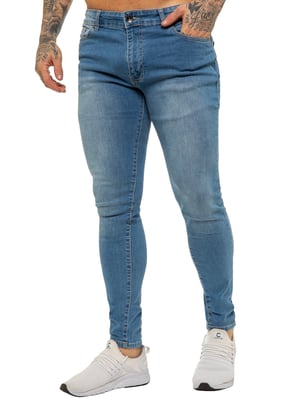 Enzo Herren Skinny Super Stretch Denim Jeans