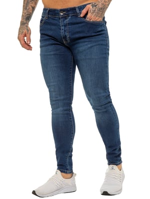 Enzo Herren Skinny Super Stretch Denim Jeans