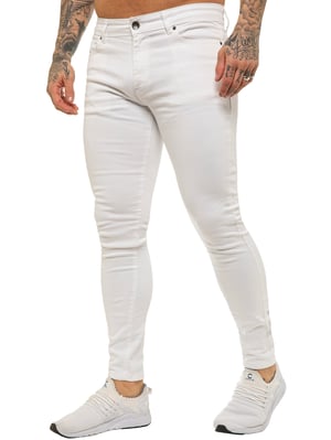 Enzo Herren Skinny Super Stretch Denim Jeans