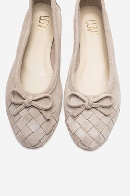 Nopos Leder Cap-Toe Ballerina