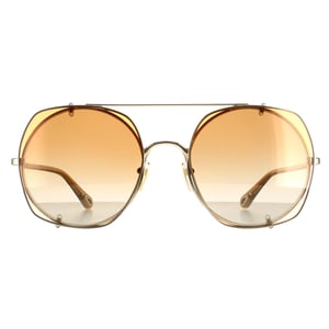 Chloe Aviator Damen Gold Orange Farbverlauf CH0042S