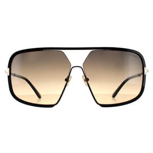 Tom Ford Aviator Herren Glänzend Schwarz Smoke Gradient