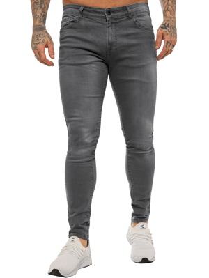 Enzo Herren Skinny Super Stretch Denim Jeans