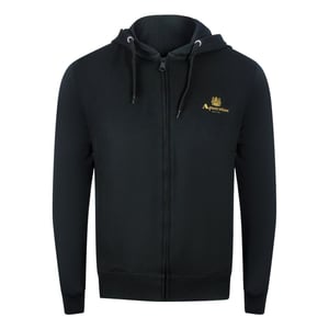 Aquascutum - Schwarzes Set Aus Kapuzenpullover Und Trainingshose Mit Reißverschluss