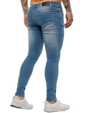 Enzo Herren Skinny Super Stretch Denim Jeans