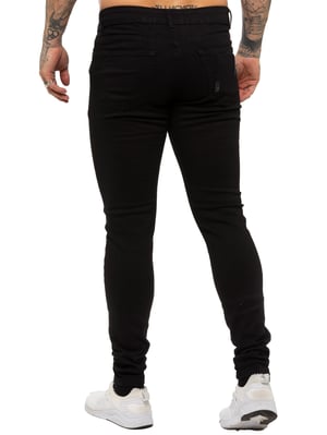 Enzo Herren Skinny Ripped Jeans