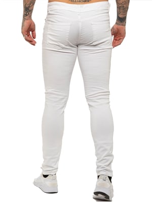 Enzo Herren Skinny Ripped Jeans