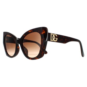 Dolce & Gabbana Schmetterling Damen Dunkel Havanna Braun Farbverlauf DG4405F
