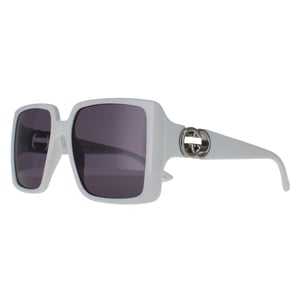 Gucci Square Womens Weiß mit Silber Dunkelgrau GG1692S