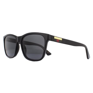 Gucci Rectangle Mens Black Grey Sonnenbrille