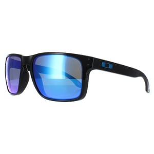 Oakley Square Mens poliert schwarz Prizm Saphir Sonnenbrille