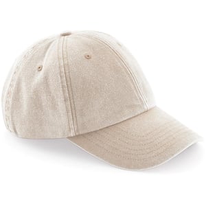 Beechfield Unisex Vintage Denim-Look Kappe (Vintage Beige)