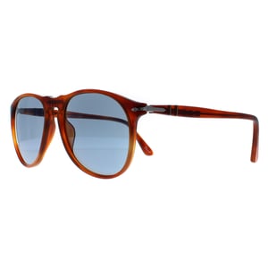 Persol Sonnenbrille 9649 96/56 Terria di Siena Schildkröte Blau