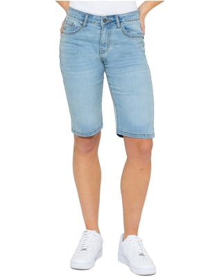 Enzo | Lange Denim-Shorts für Damen