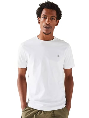 Gant Herren T-Shirts - Weiß