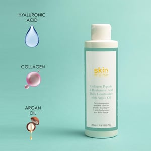 Skin Research Tägliche Pflegespülung mit Kollagenpeptiden, Hyaluronsäure und Arganöl, 250 ml