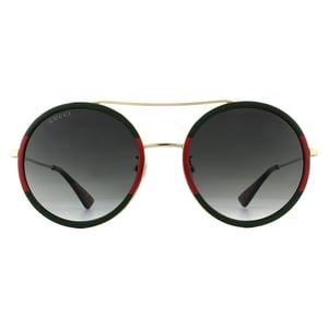Gucci Sonnenbrille GG0061S 003 Gold Grün und Rot Grün Gradient