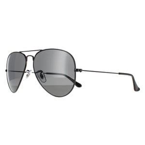 Ray-Ban Aviator Unisex poliert schwarz/schwarz polarisiert Aviator 3025 Sonnenbrille