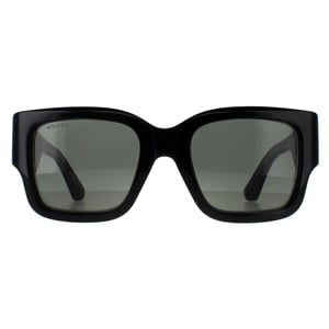 Gucci Square Womens Schwarz mit Havanna Grau GG1663S