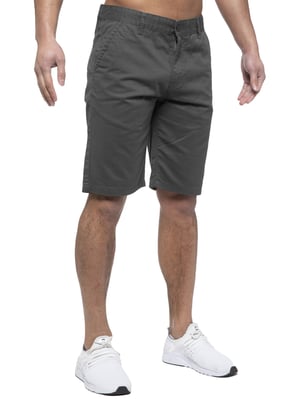 Enzo | Herren Chino Shorts In Grau