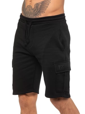 Enzo | Herren Cargo Shorts - Schwarz