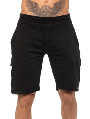 Enzo | Herren Cargo Shorts - Schwarz