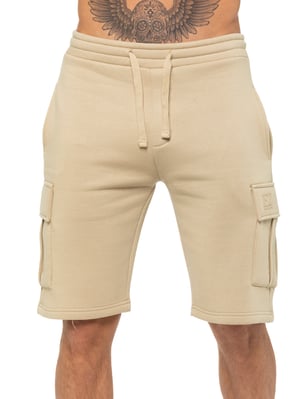 Enzo | Herren Cargo Shorts - Stein