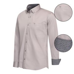 Cappuccino Italia Regular Fit Hemd Grau
