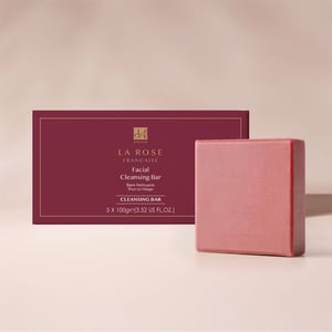 Dr. Botanicals La Rose Française Anti-Ageing Gesichtsreinigungsseife (5er-Pack) 100 g x 5