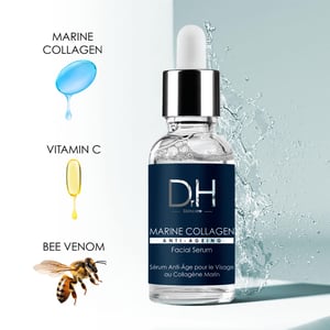 Dr H Anti-Aging-Gesichtsserum mit Meereskollagen, 30 ml