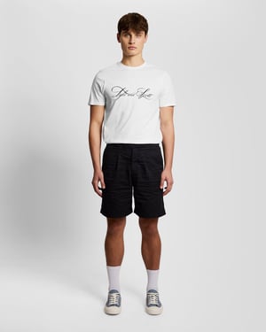 Superfeines Baumwoll-Graphic-Logo-T-Shirt