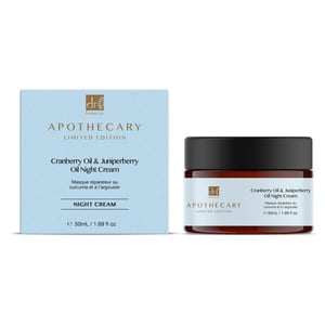 Dr. Botanicals Anti-Aging-Nachtcreme mit Cranberry- und Wacholderbeerenöl, 50 ml
