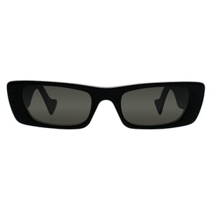 Gucci Rectangle Womens Schwarz Grau GG0516S