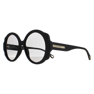 Chloe Round Womens Matt Schwarz Grau CH0120S