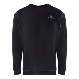 Aquascutum - Iconic Crest - Schwarzes Trainingsset Mit Rundhalsausschnitt