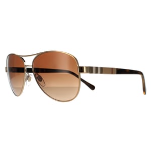 Burberry Aviator Damen Sonnenbrille Gold Braun Braun Verlauf