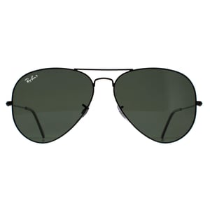 Lunettes De Soleil Ray-Ban Aviator 3025 Noir Vert Polarisé 002/58