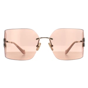 Miu Miu MU54YS ZVN20F Blassgold rosa Spiegel-Sonnenbrille
