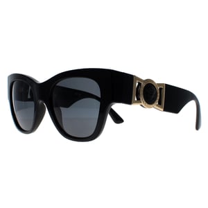 Versace Cat Eye Womens Schwarz Dunkelgrau VE4415U