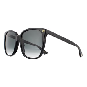 Gucci Square Womens Schwarz Grau Gradient Sonnenbrille