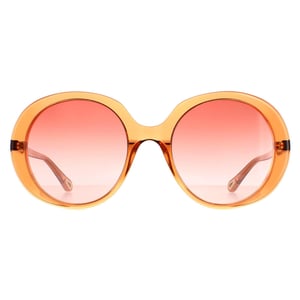 Chloe Oval Womens Transparent Dunkel Orange Orange Gradient CH0007S