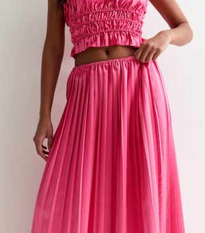 Rosa Faltenrock Maxi Rock