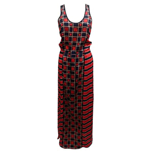 Michael Michael Kors Satin-Maxi-Kleid aus mehrfarbigem Polyester